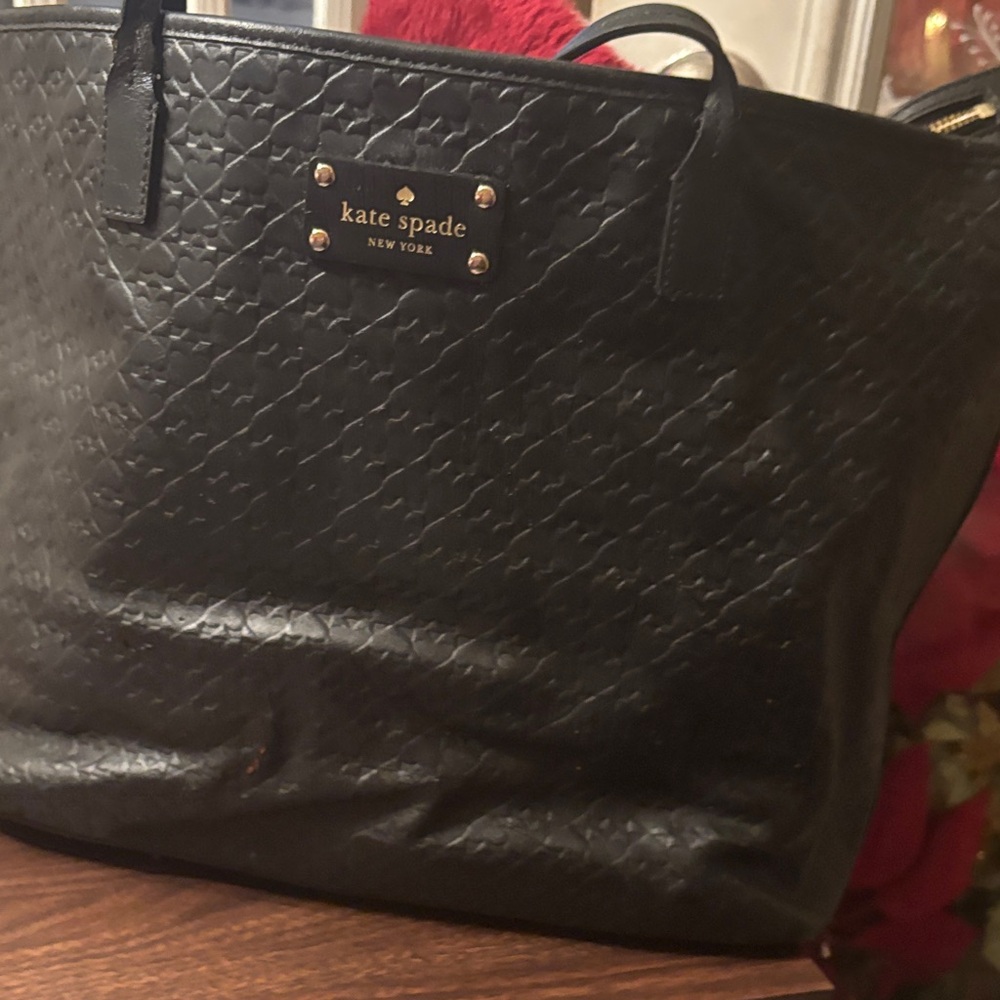 Kate Spade Black Quilted Tote